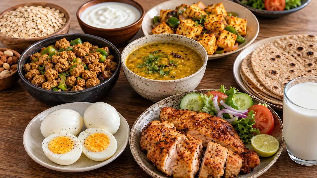 100 Grams Protein Diet Plan: Vegetarian & Non-Veg Meals