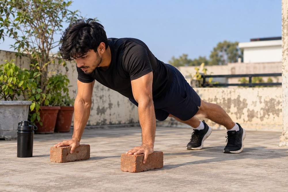 20-Minute Full-Body Workout With 2 Bricks at Home