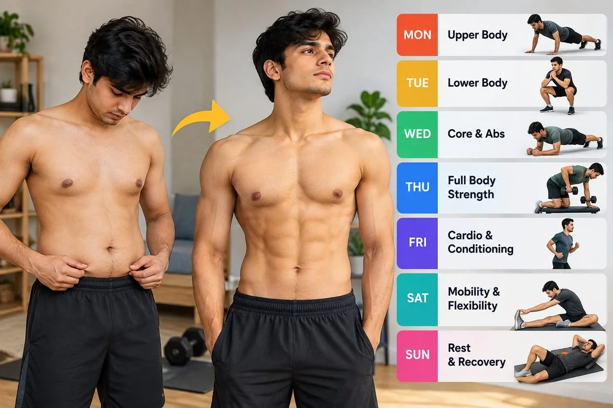 A Complete 7-Day Workout Plan for a Skinny-Fat Body